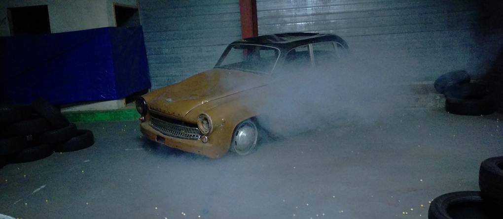 paintball zwolle rokende auto